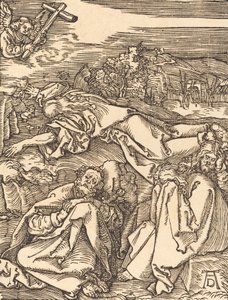 Kristus på Oliebjerget, sandsynligvis ca. 15091510. af Albrecht Dürer