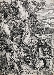Kristus på olivenbjerget, 1496-1511 af Albrecht Dürer