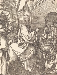 Kristi indtog i Jerusalem, sandsynligvis ca. 15091510. af Albrecht Dürer