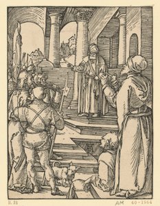 Kristus for Pilatus (Den lille passion) af Albrecht Dürer
