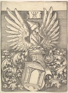 Albrecht Dürers våbenskjold, 1523. af Albrecht Dürer