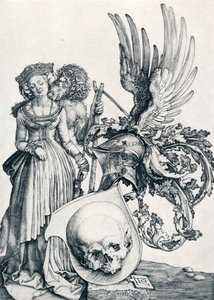 Våbenskjold med kranie, 1503 1906 af Albrecht Dürer