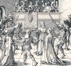 Dance by Torchlight, Augsburg, 1516 1906 af Albrecht Dürer