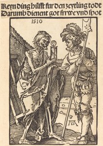 Døden og Lansquenet, 1510. af Albrecht Dürer