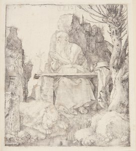 Den hellige Hieronymus ved et stynet piletræ af Albrecht Dürer