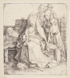 Den hellige familie, seks personer af Albrecht Dürer
