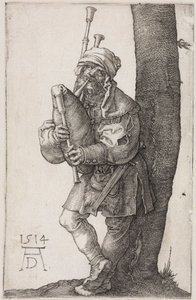 Sækkepibespilleren af Albrecht Dürer