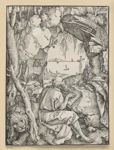 Sankt Hieronymus i klippegrotten af Albrecht Dürer