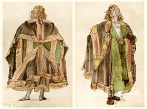 Design af kejserlige hofkostumer af Albrecht Dürer