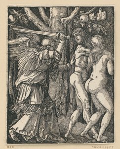 Fordrivelsen fra Paradiset (Den lille passion) af Albrecht Dürer