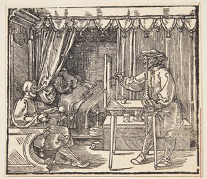 Tegner tegner et portræt af Albrecht Dürer
