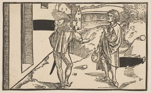 Eunuchus, fra The Comedie of Terence, genoptryk fra det 19. århundrede.n.d. af Albrecht Dürer