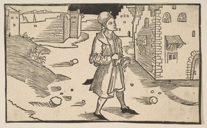 Eunuchus, fra The Comedie of Terence, genoptryk fra det 19. århundrede.n.d. af Albrecht Dürer
