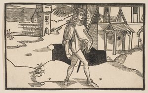 Eunuchus, fra The Comedie of Terence, genoptryk fra det 19. århundrede.n.d. af Albrecht Dürer