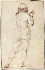Nøgen kvinde beder af Albrecht Dürer