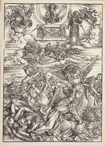 Fire hævnende engle fra Eufrat af Albrecht Dürer
