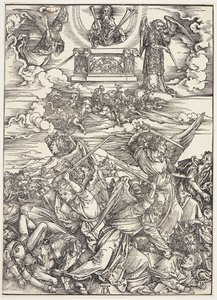 Fire hævnende engle fra Eufrat af Albrecht Dürer