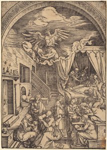 Kristi fødsel, blad 10 i serien »Mariens liv« af Albrecht Dürer