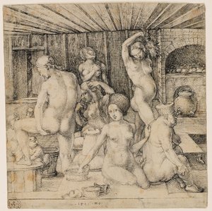Tysk: Frauenbad Kvindebad af Albrecht Dürer
