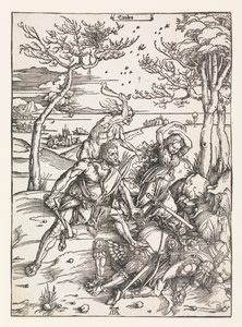 Hercules erobrer Molionide-tvillingerne af Albrecht Dürer