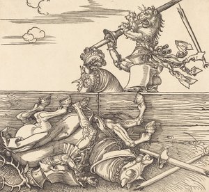Italian Joust, ca. 1516. af Albrecht Dürer