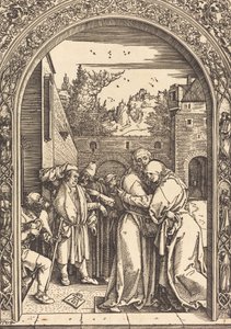 Joachim og Anna ved Den Gyldne Port, 1504. af Albrecht Dürer
