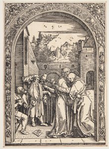 Joachim og St. Ann mødes ved Den Gyldne Port af Albrecht Dürer