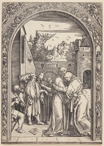 Joachim og St. Ann mødes ved Den Gyldne Port af Albrecht Dürer