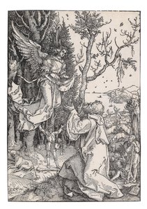 Joachim og englen, fra Jomfruens liv, ca. 1504. af Albrecht Dürer