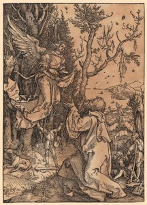 Joachim på marken, blad 3 i serien »Jomfru Marias liv« af Albrecht Dürer