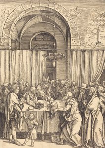 Joachims tilbud afvist, ca. 15041505. af Albrecht Dürer