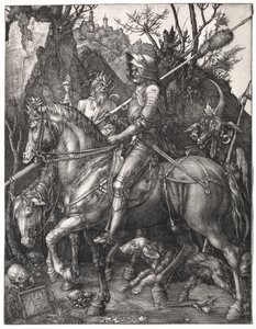 Ridder, Døden og Djævelen, 1513. af Albrecht Dürer