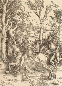 Ridder og Lansquenet, c1497. af Albrecht Dürer