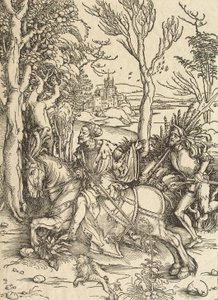 Ridder og Lansquenet, ca. 1497 af Albrecht Dürer