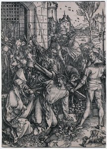 Kristi korsbæring, blad 7 i serien »Den store passion« af Albrecht Dürer