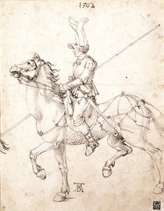 Lancer til hest, 1502 af Albrecht Dürer