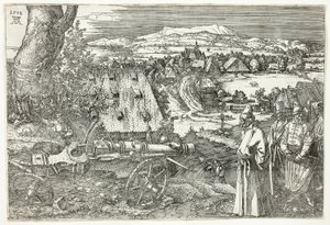 Landskab med kanon (Den store kanon) af Albrecht Dürer