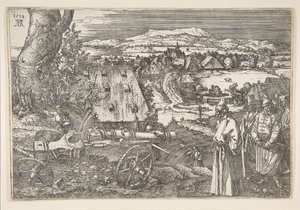 Landskab med en kanon, 1518. af Albrecht Dürer