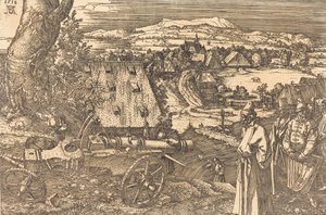Landskab med kanonen, 1518. af Albrecht Dürer