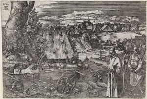 Landskab med kanon (Den store kanon; Kanonen) af Albrecht Dürer