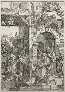 Jomfruens liv: Tilbedelse af Magi, 1504-1505. af Albrecht Dürer