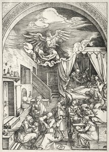 Jomfruens liv: Jomfruens fødsel af Albrecht Dürer