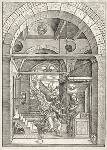 Jomfruens liv: Bebudelsen, 1504-1505. af Albrecht Dürer