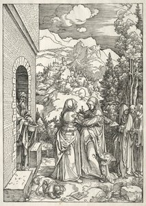 Jomfruens liv: Besøget, 1504-1505. af Albrecht Dürer