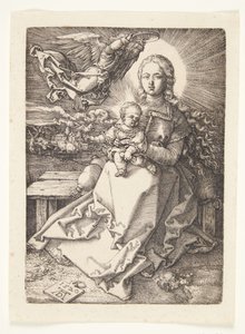 Madonna kronet af en engel af Albrecht Dürer