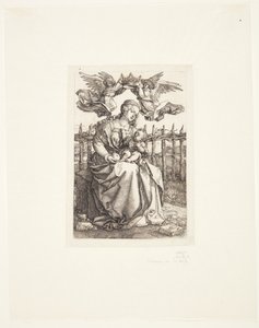 Madonna kronet af to engle af Albrecht Dürer