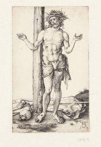 Sorgernes mand med hævede hænder af Albrecht Dürer