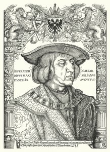 Maximilian I, den hellige romerske kejser af Albrecht Dürer