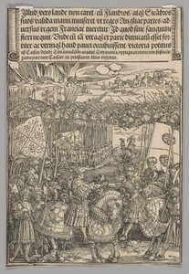 Maximilian og Henry VIII af England, plade 22 fra historiske scener fra kejser Maximilian I