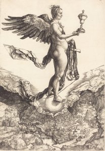 Nemesis The Great Fortune, ca. 15011502. af Albrecht Dürer